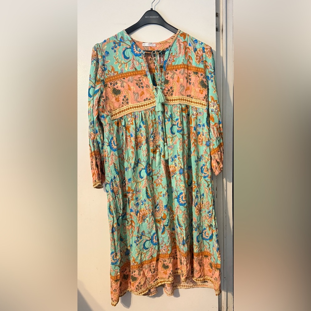 Floral Bohemian Dress - Multicolor